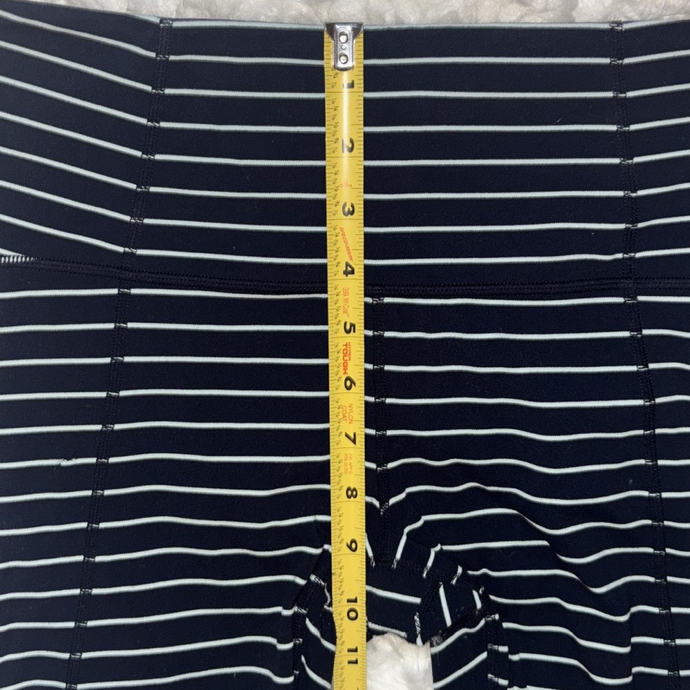 Athleta Chaturanga Yoga High Rise Cropped Striped Tights, Size S - Picture 8 of 16